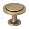 Gliderite Hardware 1-1/4 in. Antique Brass Round Ring Cabinet Knob, 5PK 80960-AB-5 - alternate 3